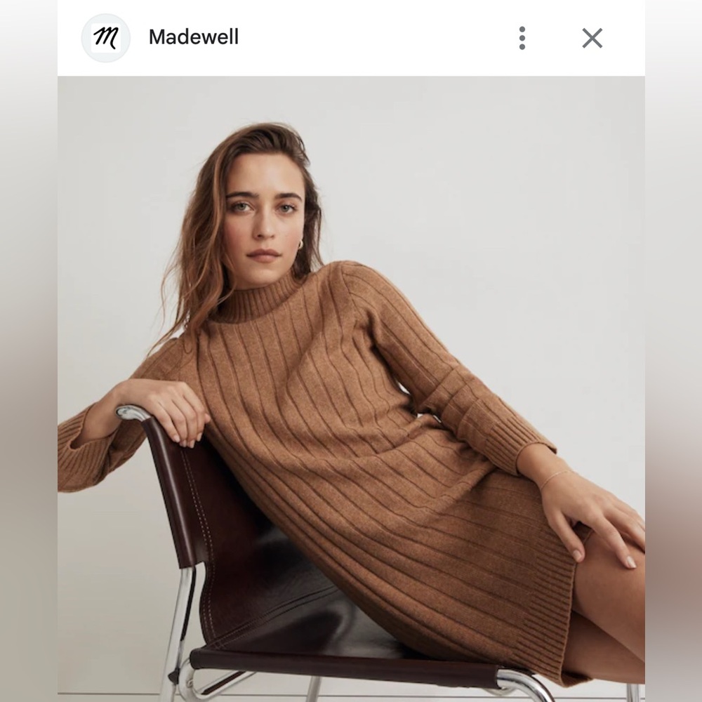 Madewell ribbed sweater dress